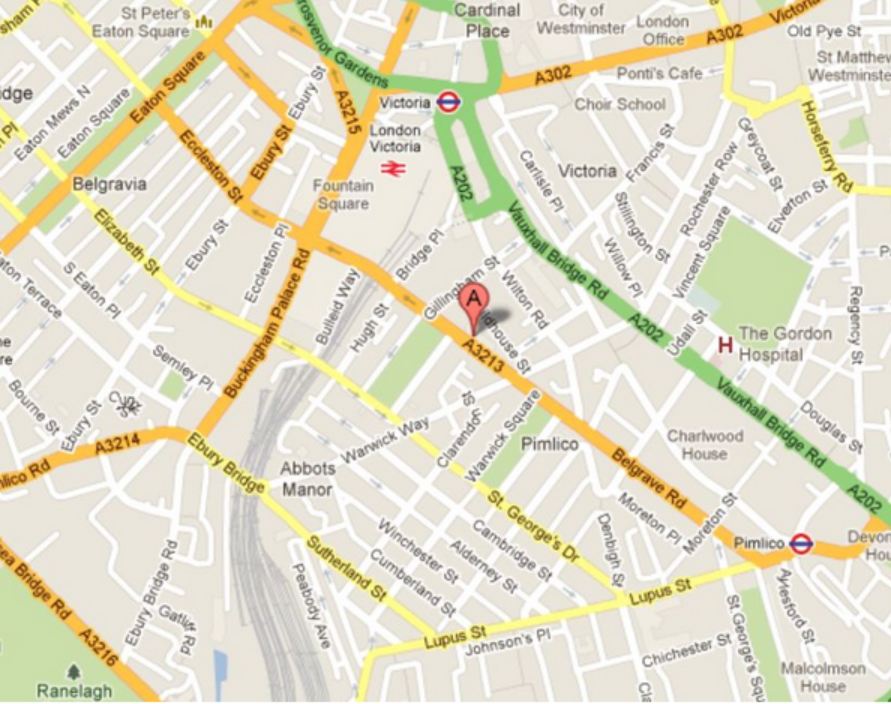google map for belgrave road